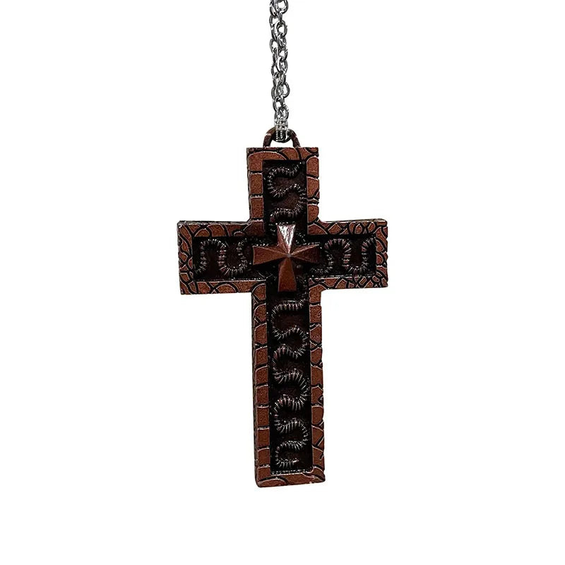 3D Printed Cross Necklace With Secret Compartment Necklace With Old Cross Pendant Gothic Punk Hip Hop Pendant Necklace Jewelry